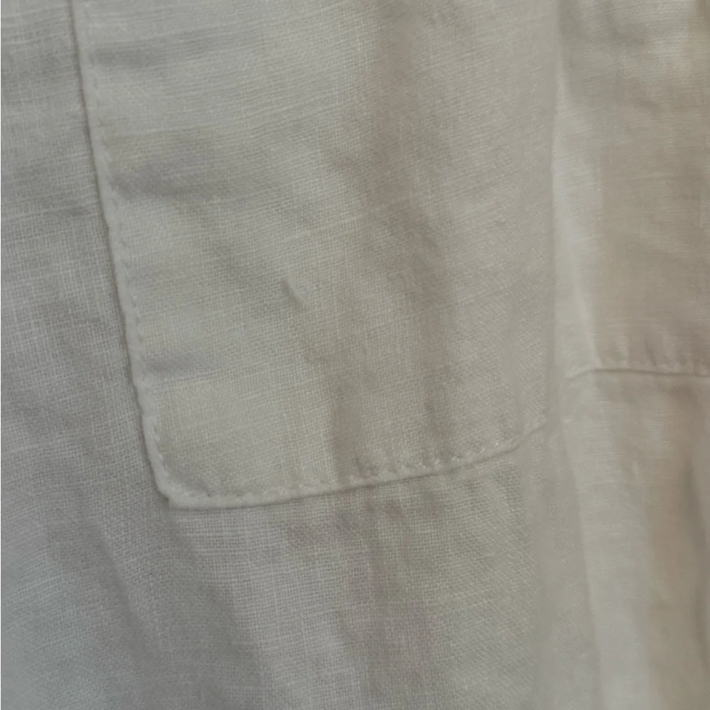 Athleta White Retreat Linen Ankle Jogger Pants Women’s Size 16 Beach 531704 - Picture 7 of 10